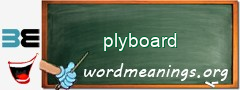 WordMeaning blackboard for plyboard